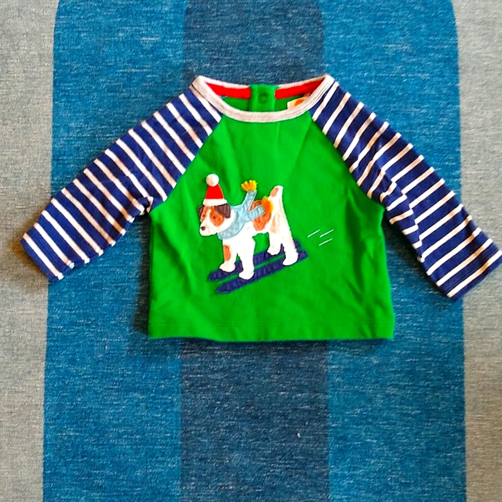 Baby Boden Applique Holiday Top